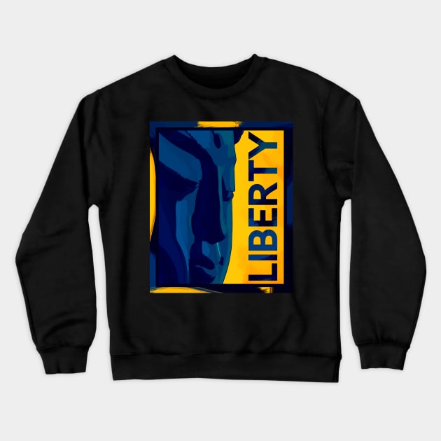 Buddha Art LIBERTY Crewneck Sweatshirt by AlNoah